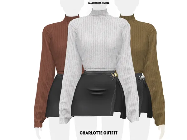 Alpha Charlotte Outfit - The Sims 4 Custom Content