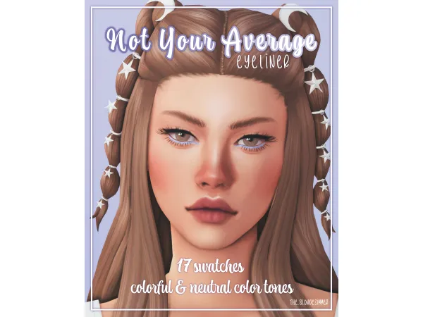 Maxis Match Not Your Average Eyeliner by TheBlondeSimmer - The Sims 4 Custom Content