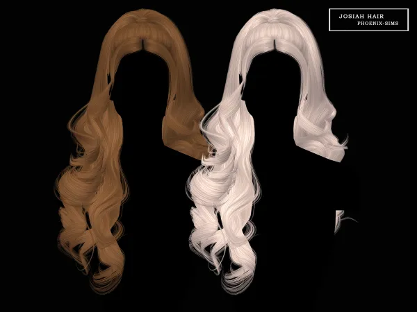 Alpha Josiah Hair - The Sims 4 Custom Content