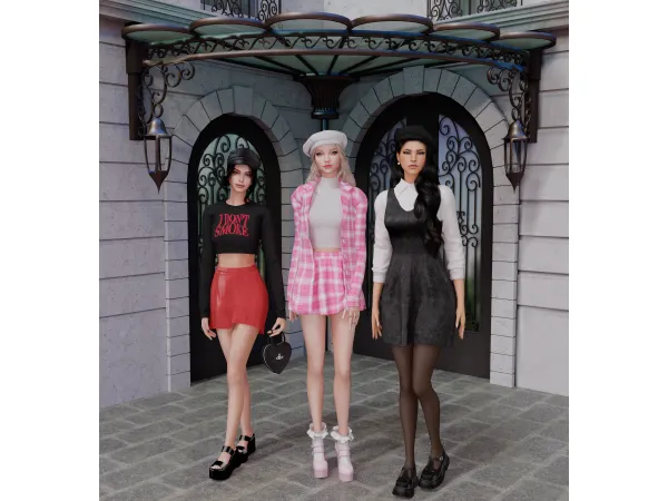 Alpha Sweet Colors Collection Free Gift by Balman Boutique - The Sims 4 Custom Content