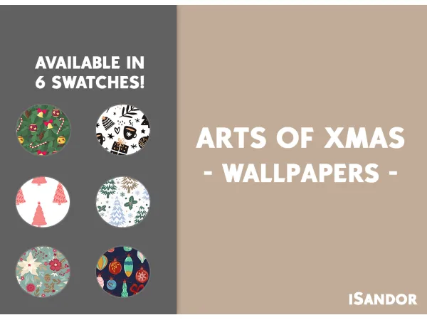 Maxis Match Arts of Xmas BASE GAME by iSandor - The Sims 4 Custom Content