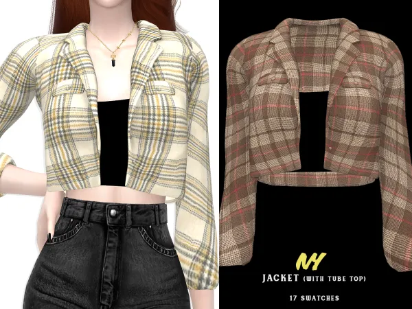 Alpha Ivy Jacket - The Sims 4 Custom Content