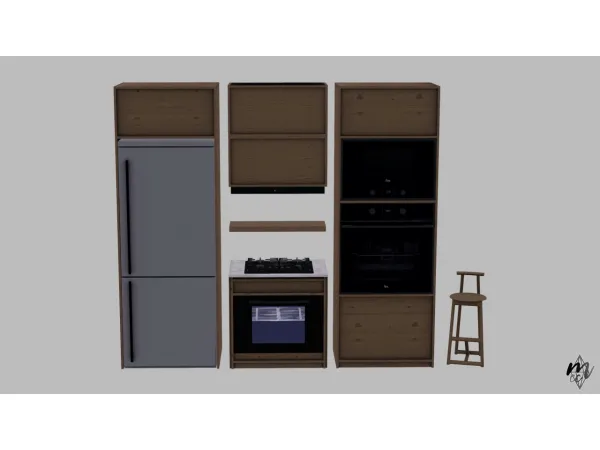novvvas Holz Kitchen - The Sims 3 Custom Content