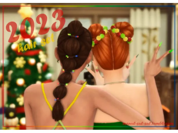 Maxis Match 2023 HAIR SET - The Sims 4 Custom Content