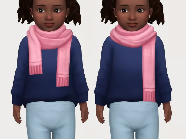 Maxis Match anya scarf by casteru - The Sims 4 Custom Content