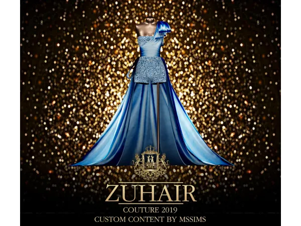 Alpha ZUHAIR COUTURE 2019 by MSSIMS - The Sims 4 Custom Content