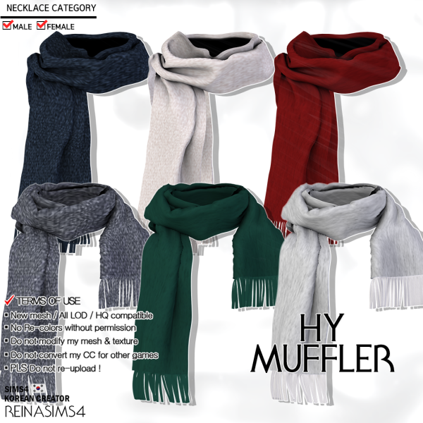 Alpha REINA_TS4_HY MUFFLER V1V2 by simsfinds - The Sims 4 Custom Content