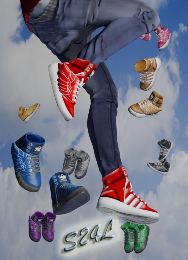 Alpha Adidas JS wing shoe Redo by simsfinds - The Sims 4 Custom Content