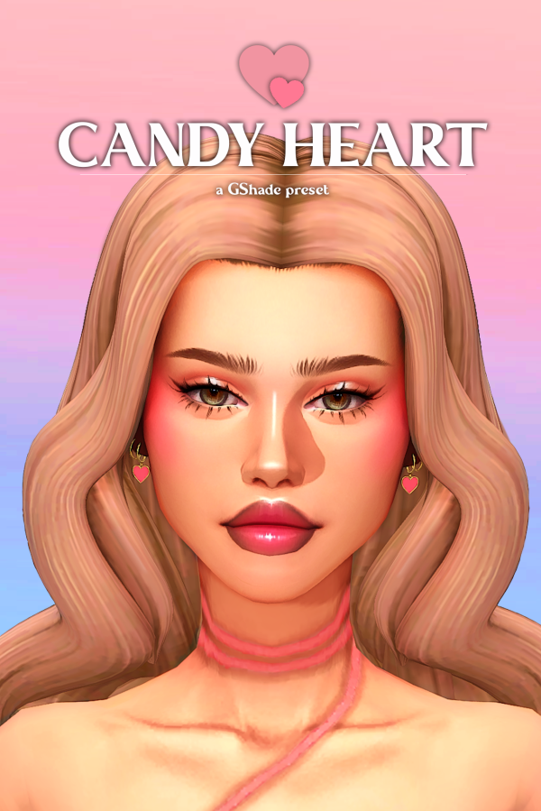 Mix CANDY HEART a GShade preset by simsfinds - The Sims 4 Custom Content