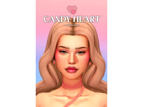 Mix CANDY HEART a GShade preset by Lady Simmer - The Sims 4 Custom Content