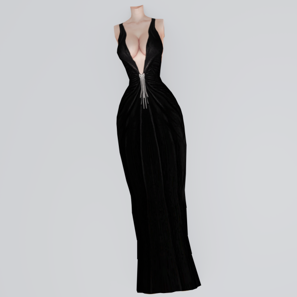 Alpha Lara Dress (Patreon Early Access) by bommie-sims - The Sims 4 Custom Content