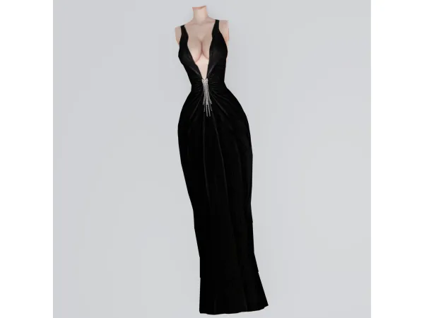 Alpha Lara Dress (Patreon Early Access) - The Sims 4 Custom Content