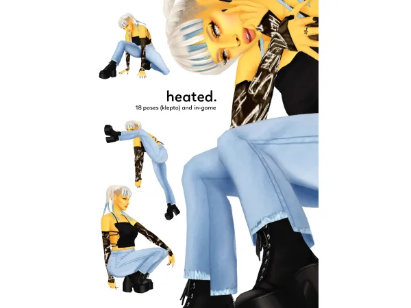 Alpha Heated Poses by nsves - The Sims 4 Custom Content