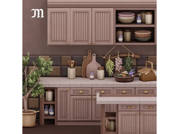 Maxis Match Herbalist Kitchen by myshunosun - The Sims 4 Custom Content