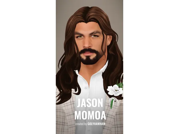 Mix JASON MOMOA SIM SKIN by Golyhawhaw - The Sims 4 Custom Content