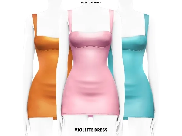Alpha Violette Dress - The Sims 4 Custom Content