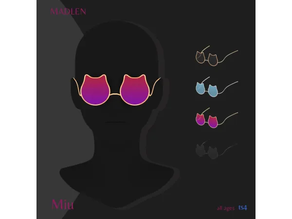 Maxis Match Miu Sunglasses by Madlen - The Sims 4 Custom Content