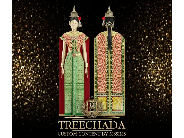 Alpha TREECHADA DRESS by MSSIMS - The Sims 4 Custom Content