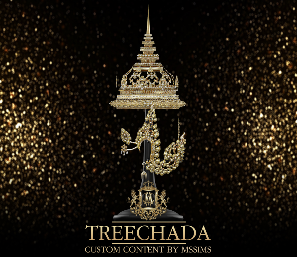 Alpha TREECHADA EARRING FLOWER ACC by simsfinds - The Sims 4 Custom Content