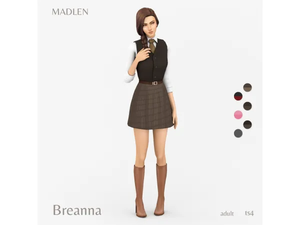 Maxis Match Breanna Outfit by Madlen updated - The Sims 4 Custom Content