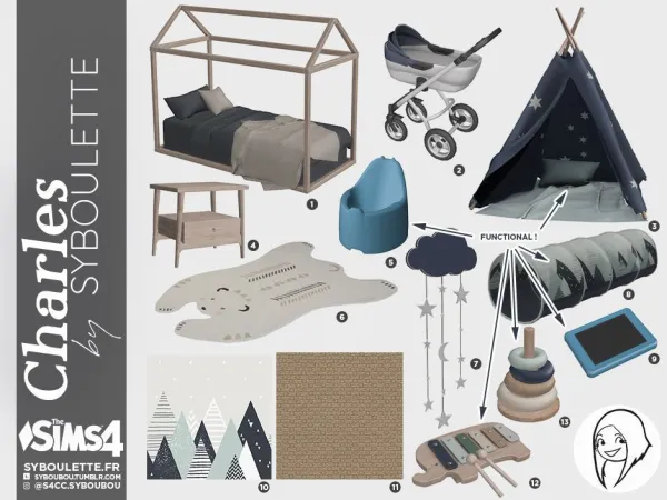 Alpha CHARLES TODDLER by syboulette - The Sims 4 Custom Content