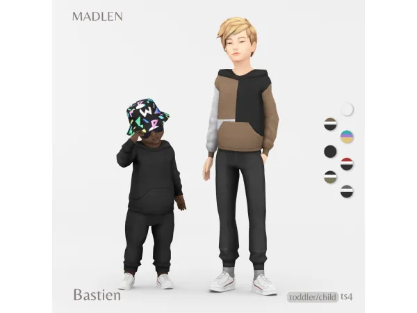 Maxis Match Bastien Outfit by MadlenSims - The Sims 4 Custom Content