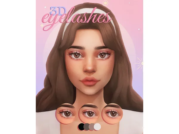 Maxis Match 3D eyelashes Part II by Miiko - The Sims 4 Custom Content