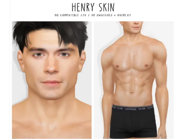 Henry Skin & Sim + Male Body Preset N5 + Contact Lenses by thisisthem