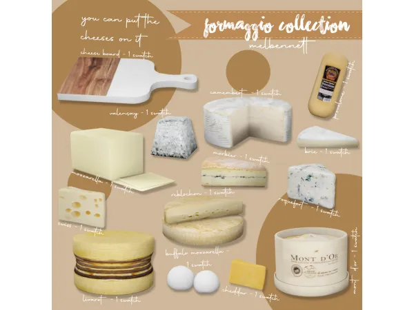 Alpha Formaggio Collection - The Sims 4 Custom Content