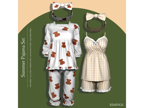 [RIMINGS] Summer Pajama Set