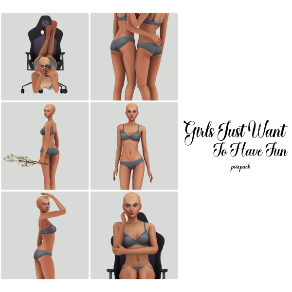Alpha Girls just want to have Fun Posepack (Patreon Early Access) by bommie-sims - The Sims 4 Custom Content