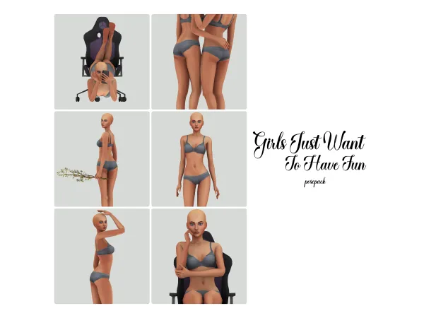 Alpha Girls just want to have Fun Posepack (Patreon Early Access) - The Sims 4 Custom Content