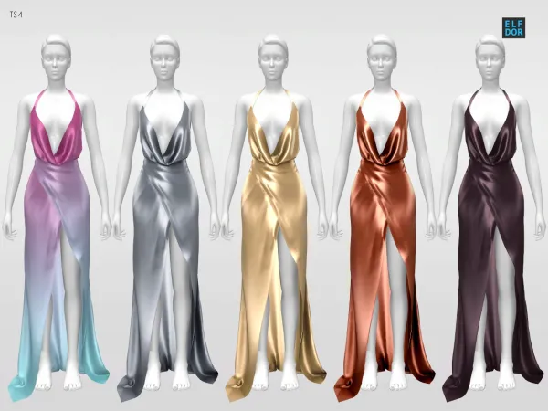 Alpha Belaloallure Ellie Dress RC - The Sims 4 Custom Content