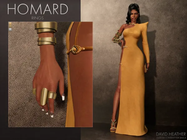Alpha DH Homard Rings - The Sims 4 Custom Content