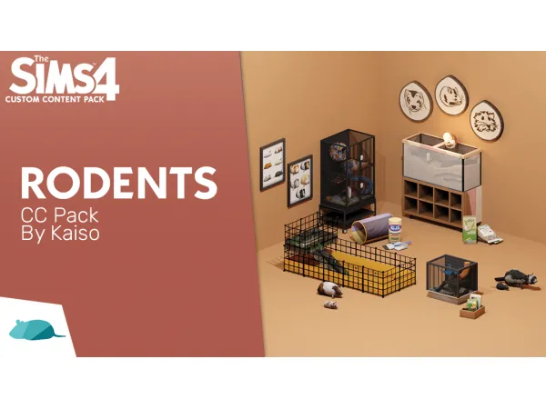 Maxis Match Rodents by Kaiso - The Sims 4 Custom Content