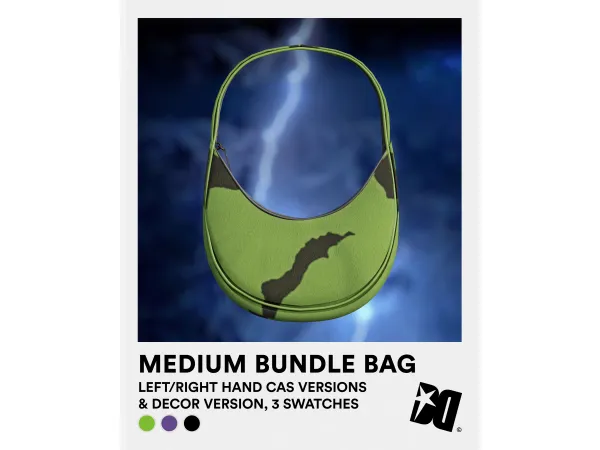 Alpha Mowa SS23 Collection Free Gift Medium Bundle Bag by DECAYED - The Sims 4 Custom Content