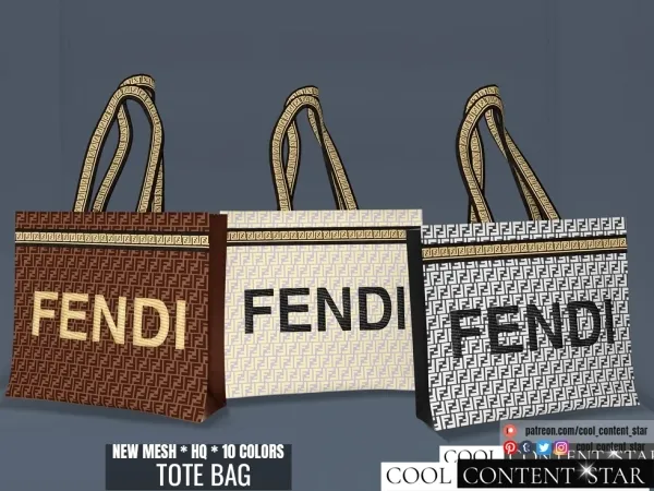 Alpha TOTE BAG cool_content_star - The Sims 4 Custom Content