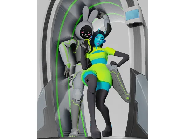 Maxis Match Space Cadet Set by Saruin - The Sims 4 Custom Content