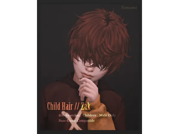 Zak Hair [Child Conversion] by Simomo
