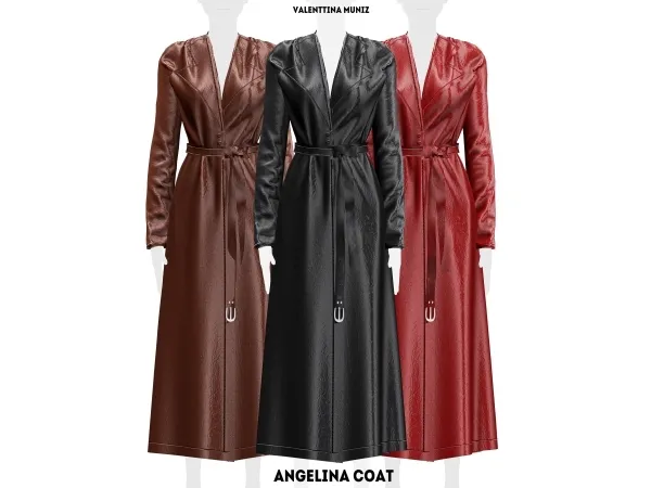 Alpha Angelina Coat - The Sims 4 Custom Content