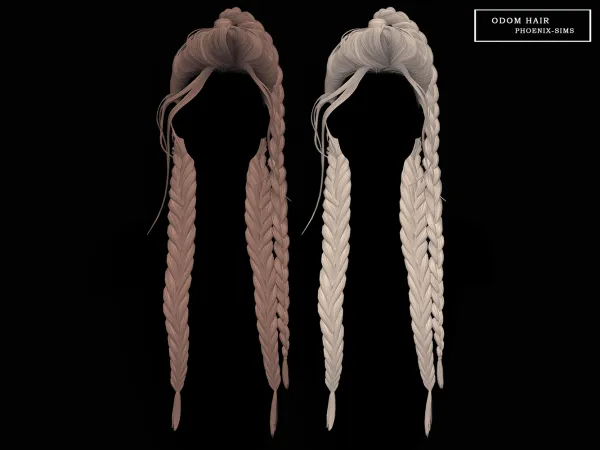Alpha Odom Hair - The Sims 4 Custom Content