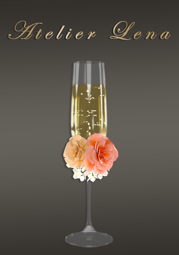 Alpha [Atelier Lena] Champagne Glass Acc Set by simsfinds - The Sims 4 Custom Content