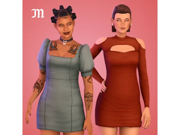 Maxis Match Myshuno's Wardrobe 2 Dresses by myshunosun - The Sims 4 Custom Content