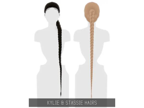 Alpha KYLIE STASSIE HAIRS by simpliciaty - The Sims 4 Custom Content
