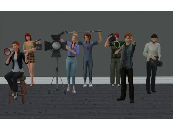 REIGNINGSIMS Movie Set Deco Sims by simsfinds - The Sims 2 Custom Content