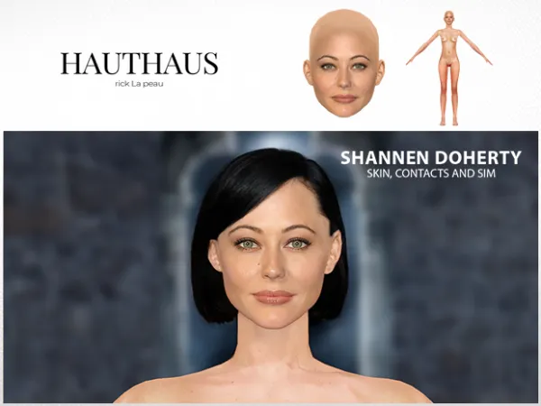 Alpha Shannen Doherty Skin and Sim for (Super Real) by Hauthaus - The Sims 4 Custom Content