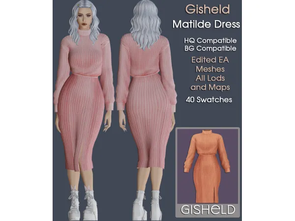 Mix Matilde Dress - The Sims 4 Custom Content