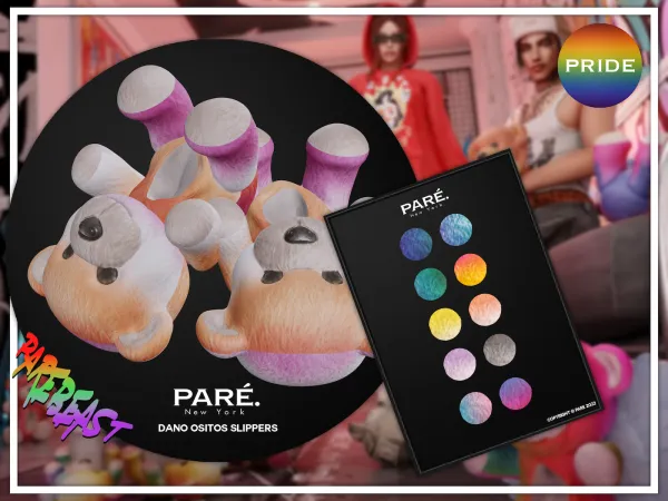 PARE Dano Ositos Slippers: Pride Edition