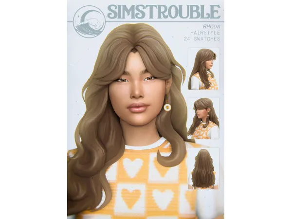 Maxis Match Rhoda Hairstyle by simstrouble Update 16022023 - The Sims 4 Custom Content
