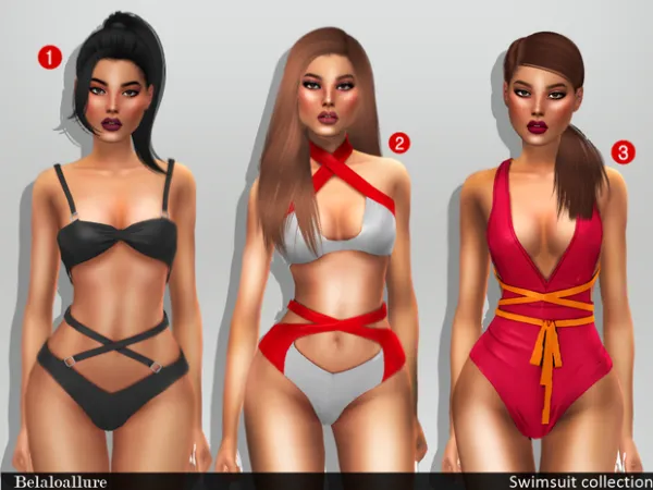 Alpha Swimsuit collection by Belaoallure - The Sims 4 Custom Content